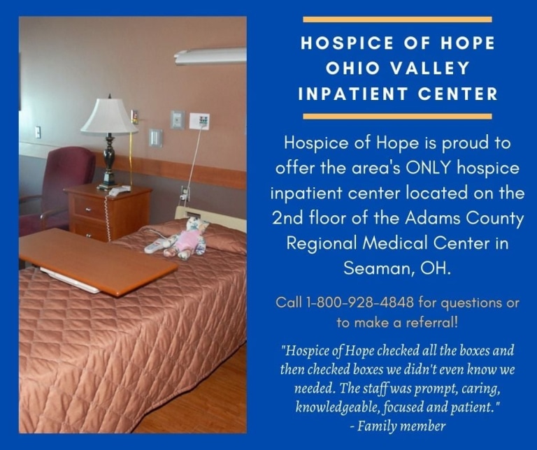 Hospice of Hope's Inpatient Centers